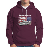 Navy Veteran Hoodie Bubblehead Submarine American Flag - Wonder Print Shop