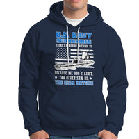 Navy Veteran Hoodie We Don't Exist You Never Saw Us Submarine Funny - Wonder Print Shop