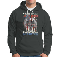 American Patriotic Hoodie A Day To Reflect On The Ideals That Define Us As A Nation - Wonder Print Shop