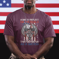 American Patriotic T Shirt A Day To Reflect On The Ideals That Define Us As A Nation - Wonder Print Shop