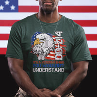 American Veteran T Shirt It's A Veteran Thing You Wouldn't Understand US Eagle DD-214 - Wonder Print Shop