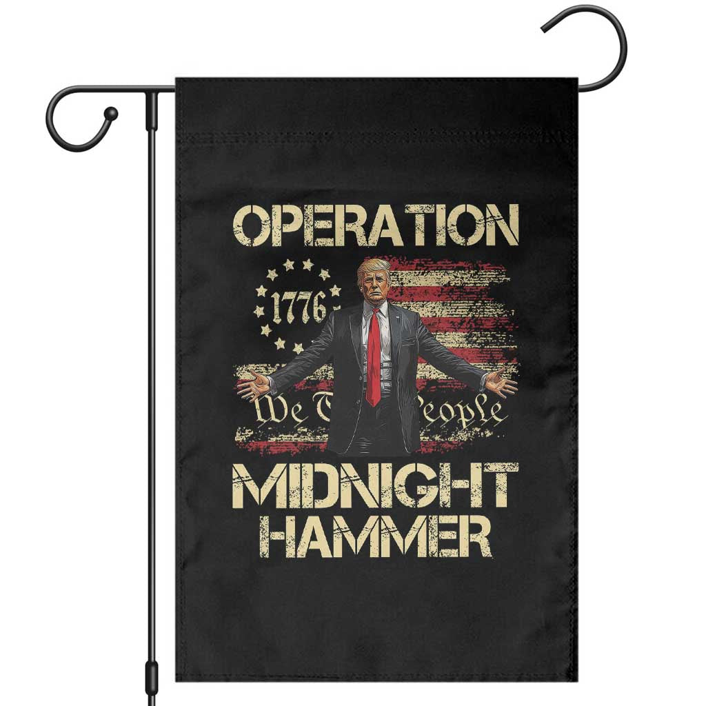 Operation Midnight Hammer Garden Flag We The People 1776 American Flag - Wonder Print Shop