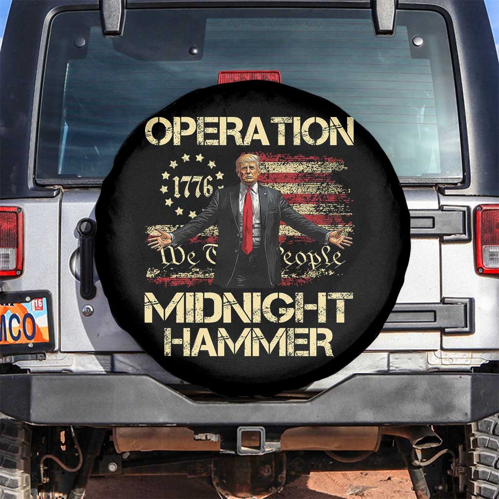 Operation Midnight Hammer Spare Tire Cover We The People 1776 American Flag - Wonder Print Shop
