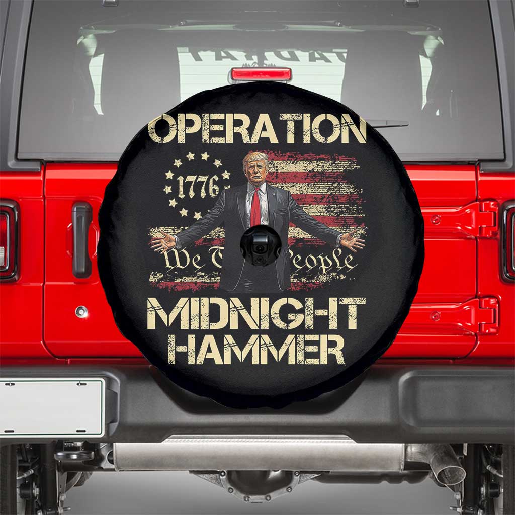 Operation Midnight Hammer Spare Tire Cover We The People 1776 American Flag - Wonder Print Shop