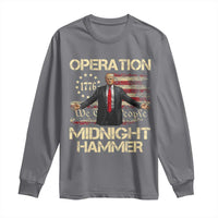 Operation Midnight Hammer Long Sleeve Shirt We The People 1776 American Flag - Wonder Print Shop
