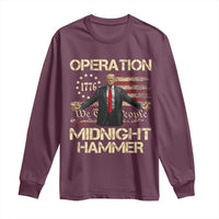 Operation Midnight Hammer Long Sleeve Shirt We The People 1776 American Flag - Wonder Print Shop