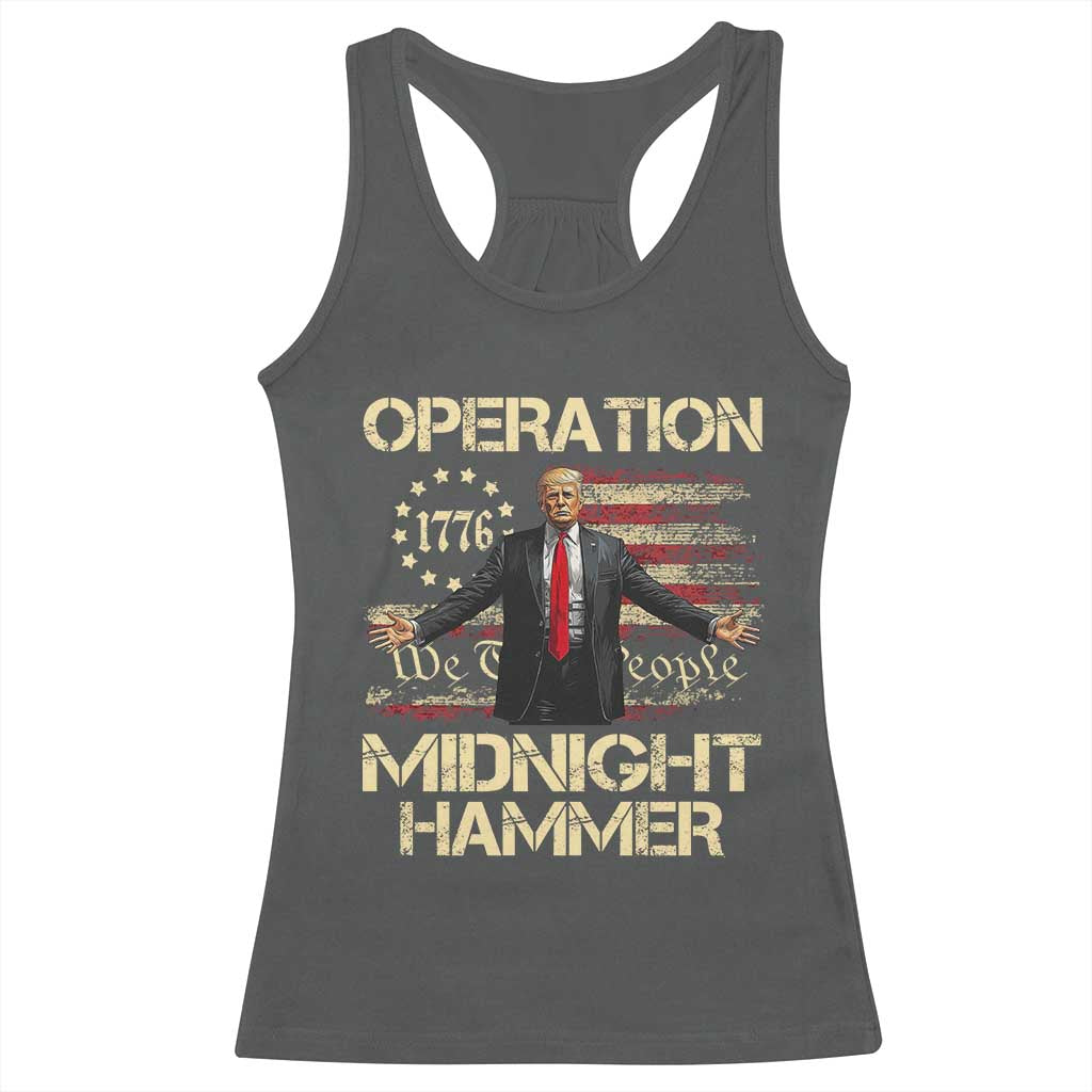 Operation Midnight Hammer Racerback Tank Top We The People 1776 American Flag - Wonder Print Shop