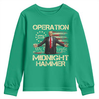Operation Midnight Hammer Youth Sweatshirt We The People 1776 American Flag - Wonder Print Shop