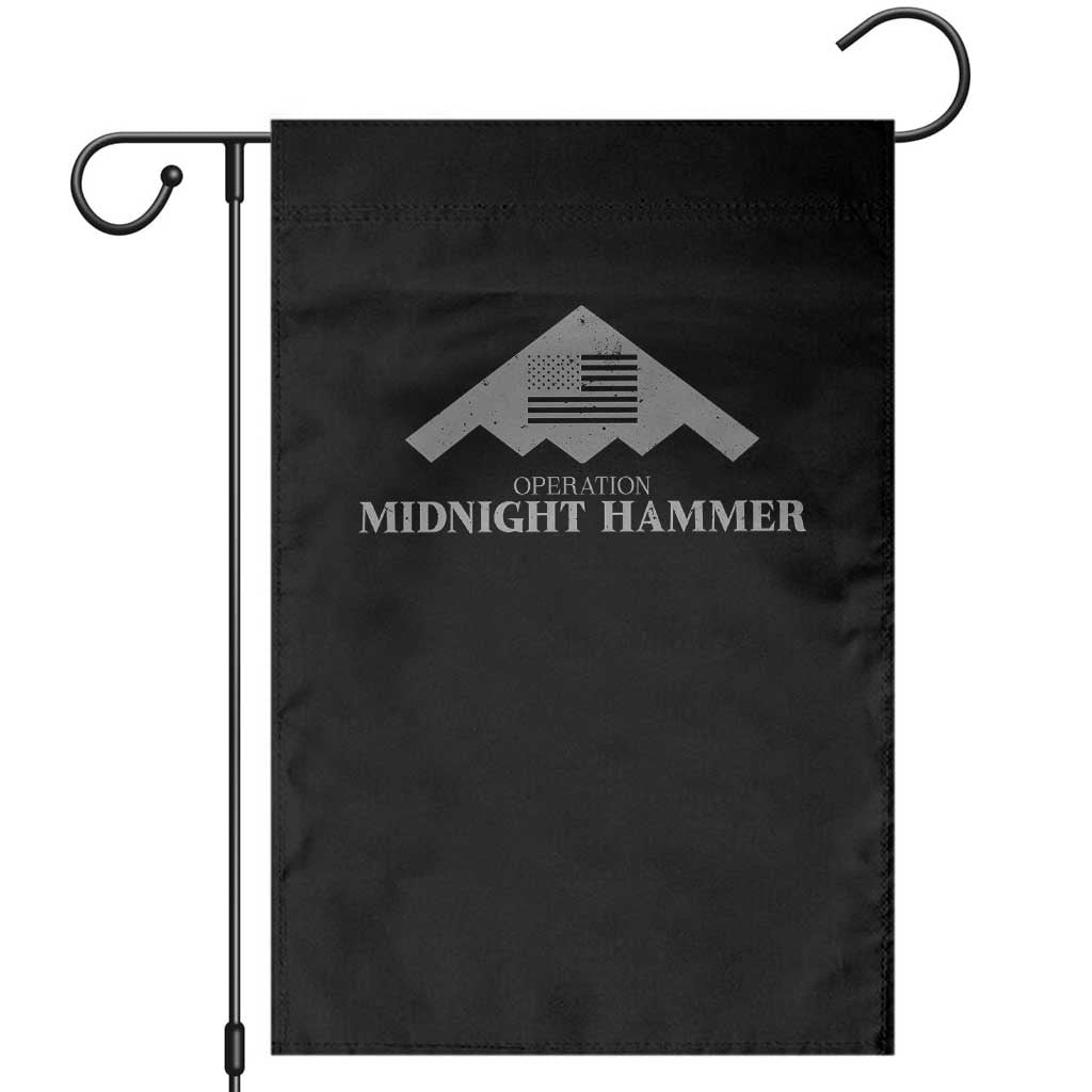 Operation Midnight Hammer Garden Flag Stealth Patriot - Wonder Print Shop