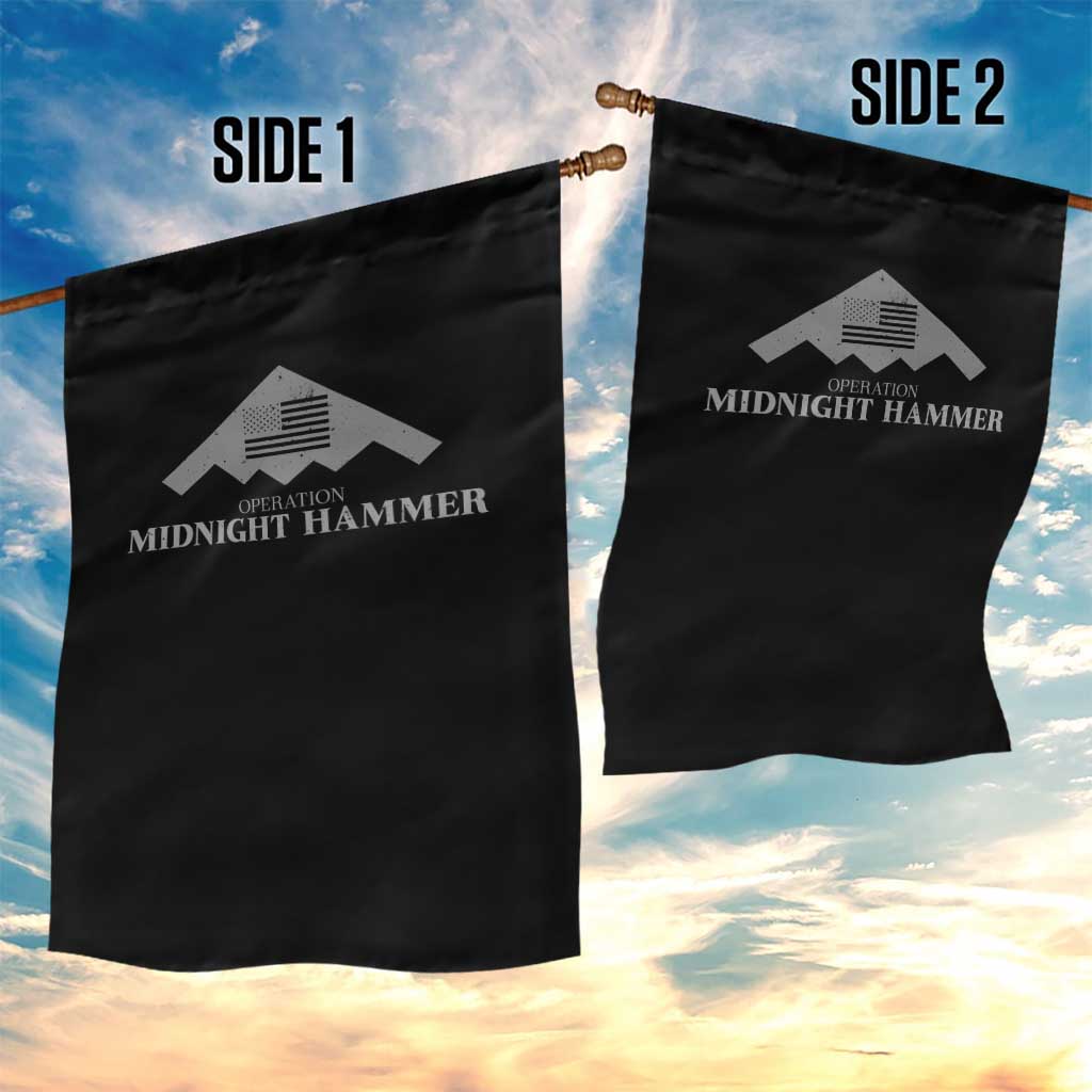 Operation Midnight Hammer Garden Flag Stealth Patriot - Wonder Print Shop