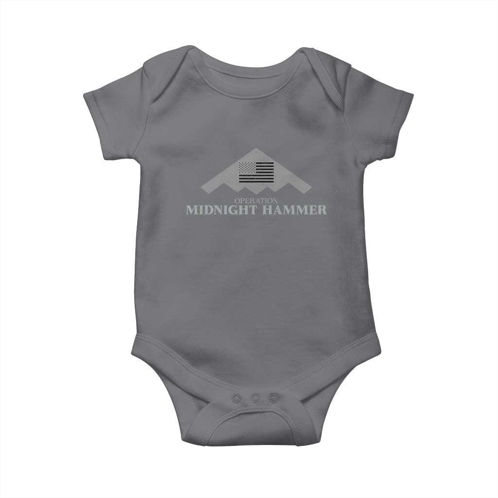 Operation Midnight Hammer Baby Onesie Stealth Patriot - Wonder Print Shop