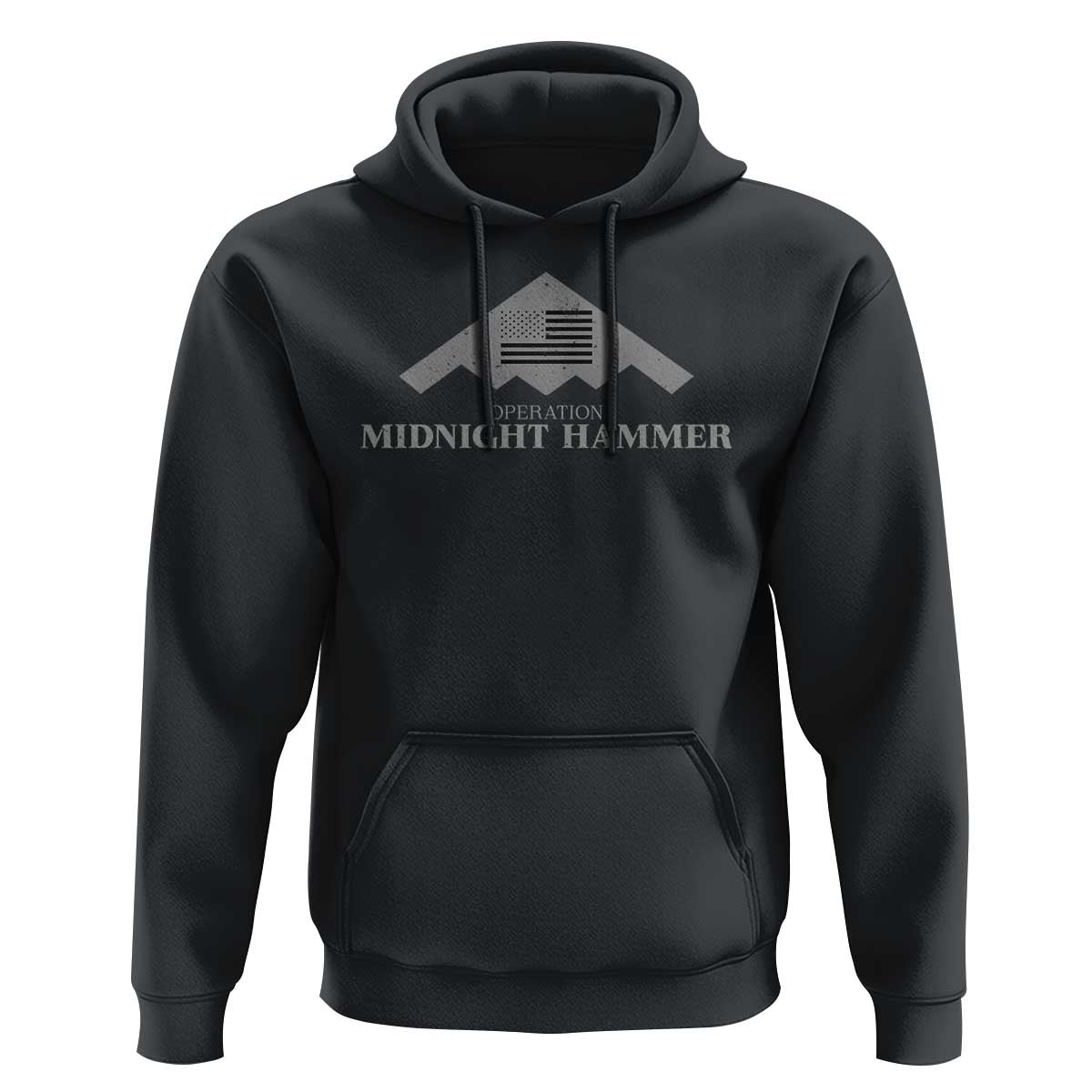 Operation Midnight Hammer Hoodie Stealth Patriot - Wonder Print Shop