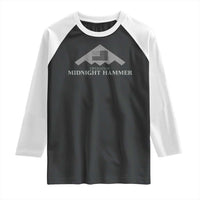 Operation Midnight Hammer Raglan Shirt Stealth Patriot - Wonder Print Shop