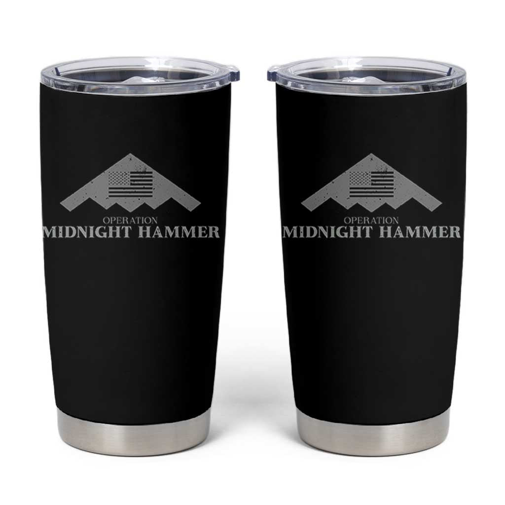Operation Midnight Hammer Tumbler Cup Stealth Patriot - Wonder Print Shop