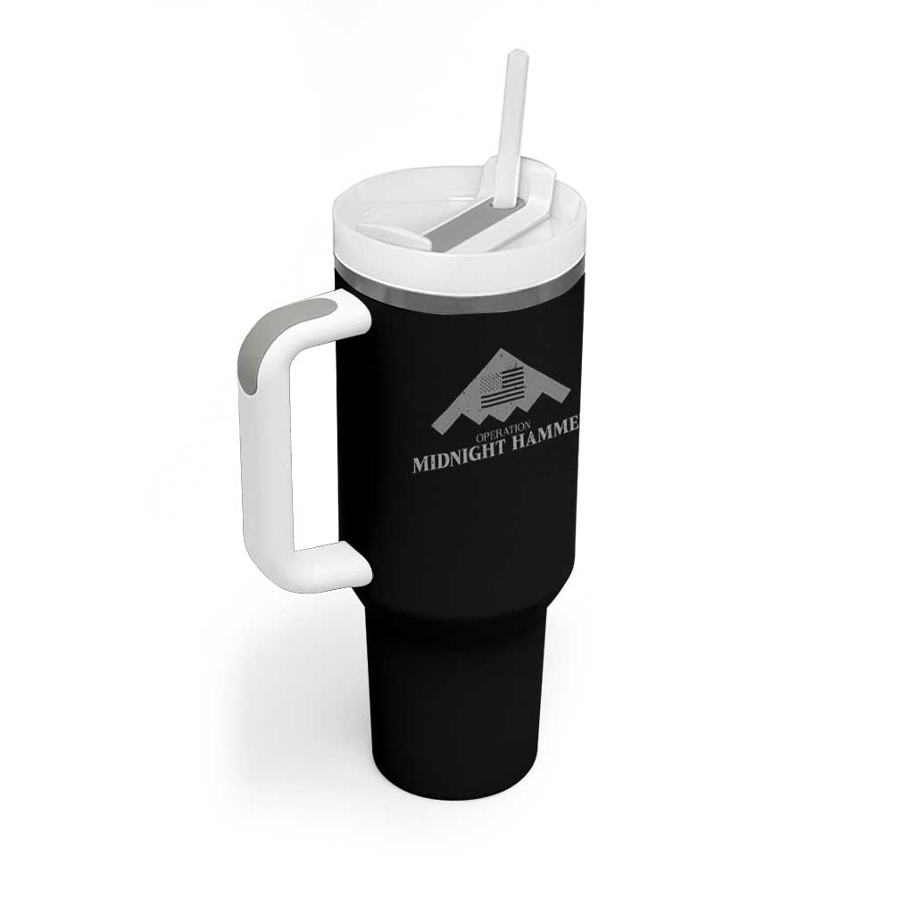 Operation Midnight Hammer Tumbler With Handle Stealth Patriot - Wonder Print Shop