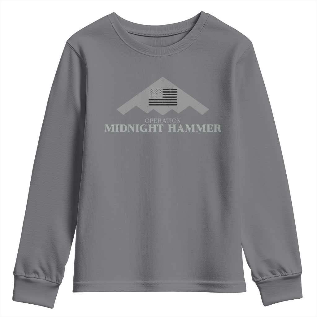 Operation Midnight Hammer Youth Sweatshirt Stealth Patriot - Wonder Print Shop