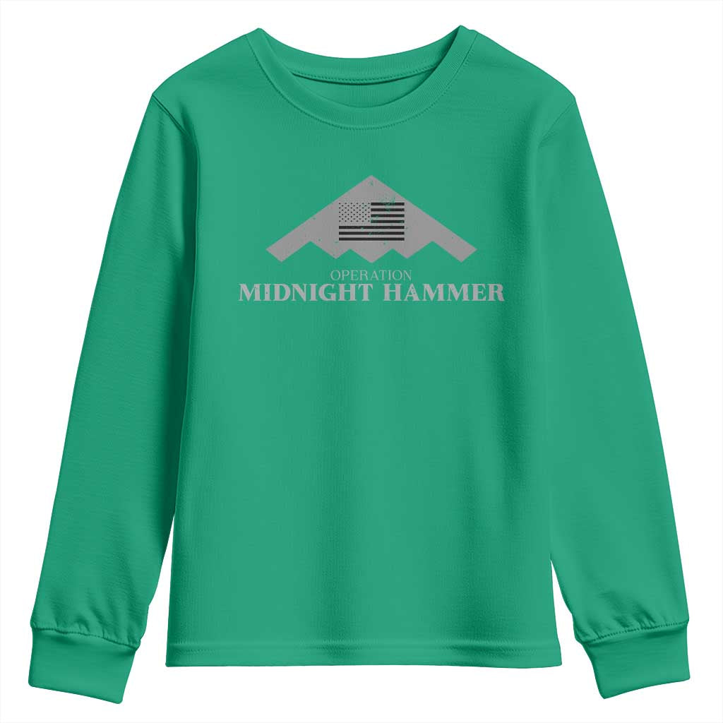 Operation Midnight Hammer Youth Sweatshirt Stealth Patriot - Wonder Print Shop