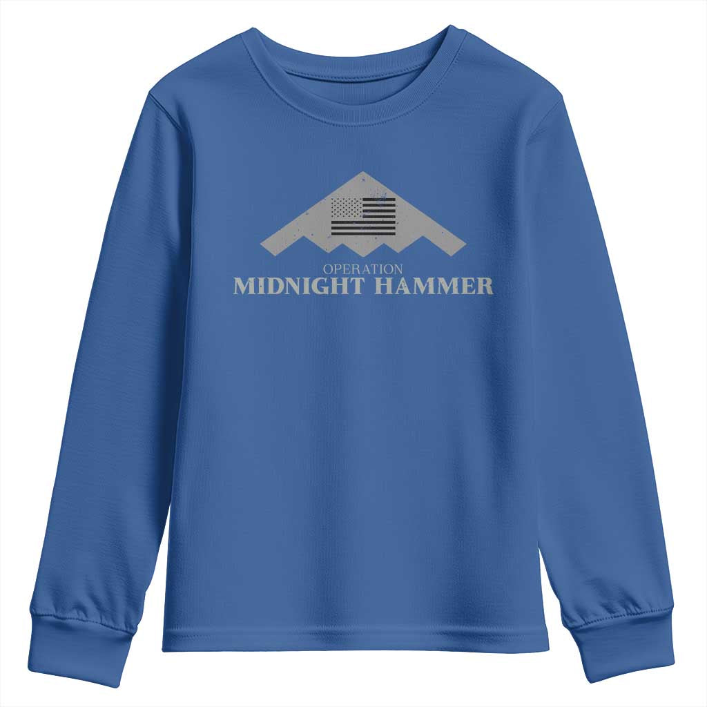 Operation Midnight Hammer Youth Sweatshirt Stealth Patriot - Wonder Print Shop