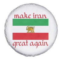 Make Iran Great Again Spare Tire Cover Vintage Lion and Sun Flag Patriotic Iranian Pride