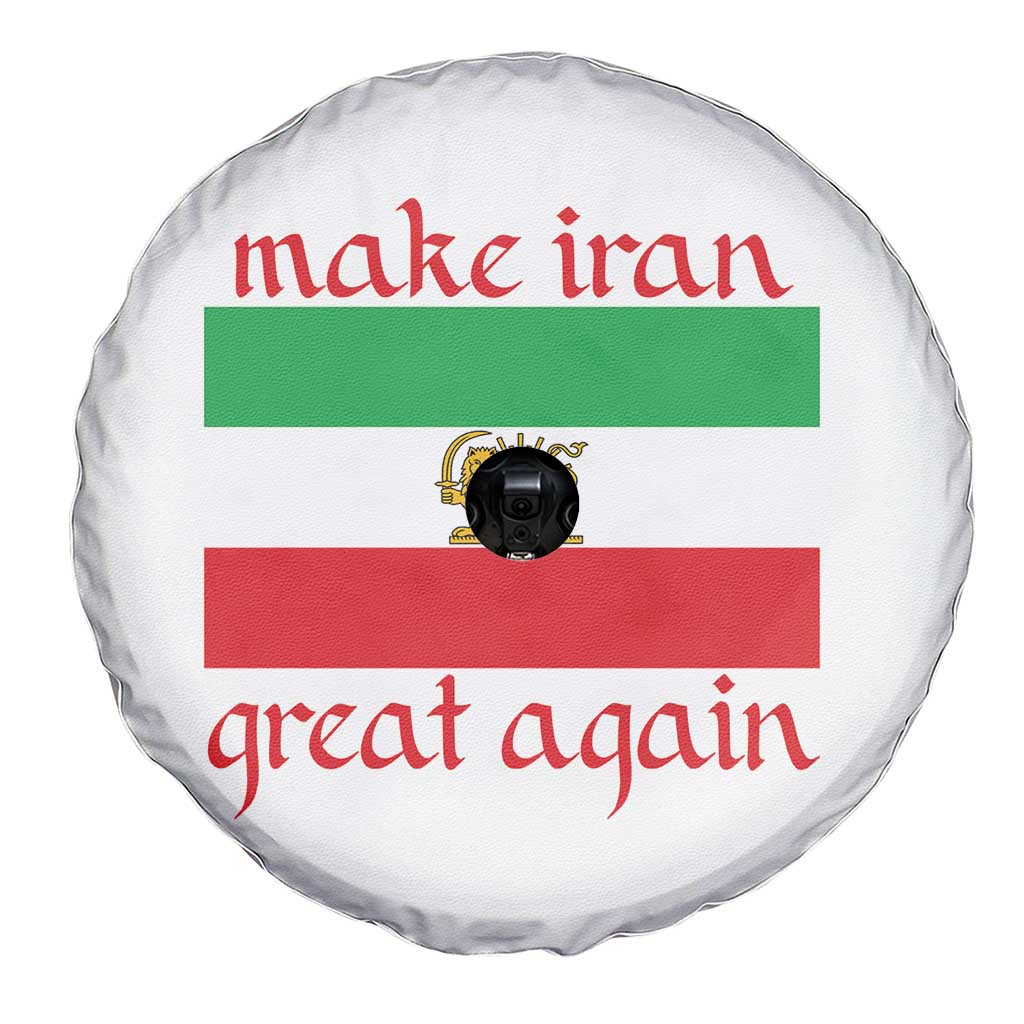 Make Iran Great Again Spare Tire Cover Vintage Lion and Sun Flag Patriotic Iranian Pride