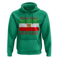 Make Iran Great Again Hoodie Vintage Lion and Sun Flag Patriotic Iranian Pride