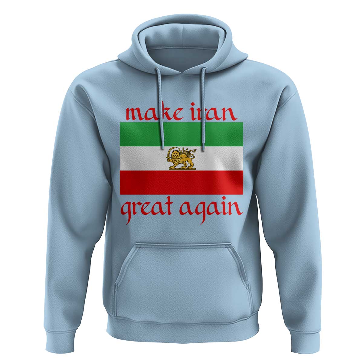 Make Iran Great Again Hoodie Vintage Lion and Sun Flag Patriotic Iranian Pride