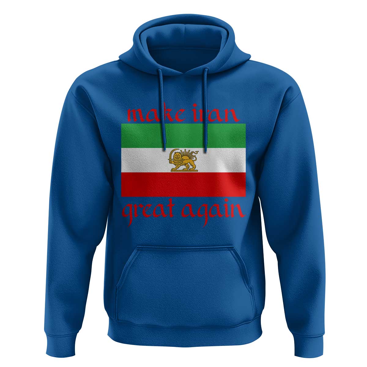 Make Iran Great Again Hoodie Vintage Lion and Sun Flag Patriotic Iranian Pride