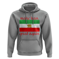 Make Iran Great Again Hoodie Vintage Lion and Sun Flag Patriotic Iranian Pride