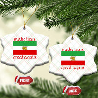 Make Iran Great Again Ceramic Ornament Vintage Lion and Sun Flag Patriotic Iranian Pride