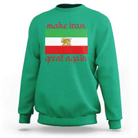 Make Iran Great Again Sweatshirt Vintage Lion and Sun Flag Patriotic Iranian Pride
