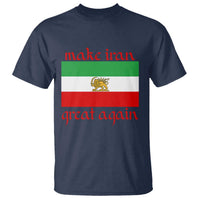 Make Iran Great Again T Shirt Vintage Lion and Sun Flag Patriotic Iranian Pride