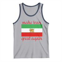Make Iran Great Again Tank Top Vintage Lion and Sun Flag Patriotic Iranian Pride