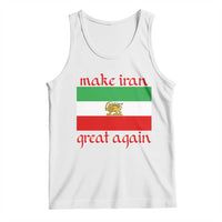 Make Iran Great Again Tank Top Vintage Lion and Sun Flag Patriotic Iranian Pride