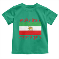 Make Iran Great Again Toddler T Shirt Vintage Lion and Sun Flag Patriotic Iranian Pride