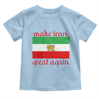 Make Iran Great Again Toddler T Shirt Vintage Lion and Sun Flag Patriotic Iranian Pride
