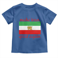 Make Iran Great Again Toddler T Shirt Vintage Lion and Sun Flag Patriotic Iranian Pride
