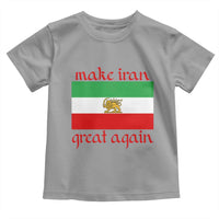 Make Iran Great Again Toddler T Shirt Vintage Lion and Sun Flag Patriotic Iranian Pride