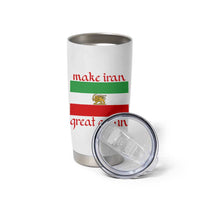 Make Iran Great Again Tumbler Cup Vintage Lion and Sun Flag Patriotic Iranian Pride