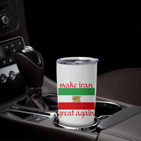 Make Iran Great Again Tumbler Cup Vintage Lion and Sun Flag Patriotic Iranian Pride