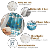 Efficiency Is Fish In Sea Funny Fish Pun Dad Joke Throw Blanket Yeah Thats Where They Usually Are Marine Life Ocean Humor