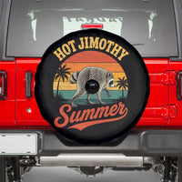 Hot Jimothy Summer Retro Sunset Beach Graphic Spare Tire Cover Funny Viral Seattle Raccoon Meme