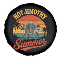 Hot Jimothy Summer Retro Sunset Beach Graphic Spare Tire Cover Funny Viral Seattle Raccoon Meme