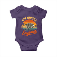 Hot Jimothy Summer Retro Sunset Beach Graphic Baby Onesie Funny Viral Seattle Raccoon Meme