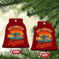 Hot Jimothy Summer Retro Sunset Beach Graphic Ceramic Ornament Funny Viral Seattle Raccoon Meme