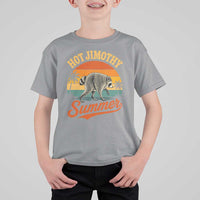 Hot Jimothy Summer Retro Sunset Beach Graphic T Shirt For Kid Funny Viral Seattle Raccoon Meme