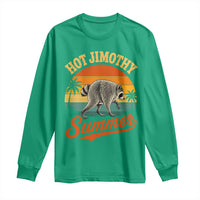 Hot Jimothy Summer Retro Sunset Beach Graphic Long Sleeve Shirt Funny Viral Seattle Raccoon Meme