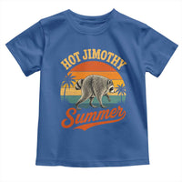 Hot Jimothy Summer Retro Sunset Beach Graphic Toddler T Shirt Funny Viral Seattle Raccoon Meme