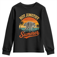 Hot Jimothy Summer Retro Sunset Beach Graphic Youth Sweatshirt Funny Viral Seattle Raccoon Meme