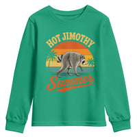 Hot Jimothy Summer Retro Sunset Beach Graphic Youth Sweatshirt Funny Viral Seattle Raccoon Meme