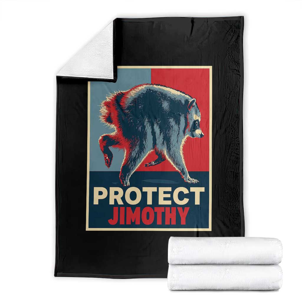 Protect Jimothy Seattle Raccoon Supporter Throw Blanket Hope Style Poster Parody Graphic